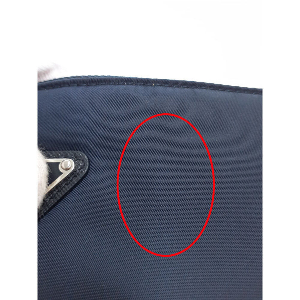 PRADA Re Saffiano Leather Shoulder Crossbody Bag Black - Picture 6 of 9